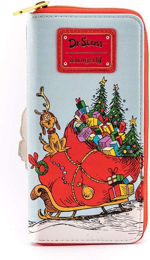 Loungefly Dr. Seuss The Grinch (Loves The Holidays) Zip Around Wallet