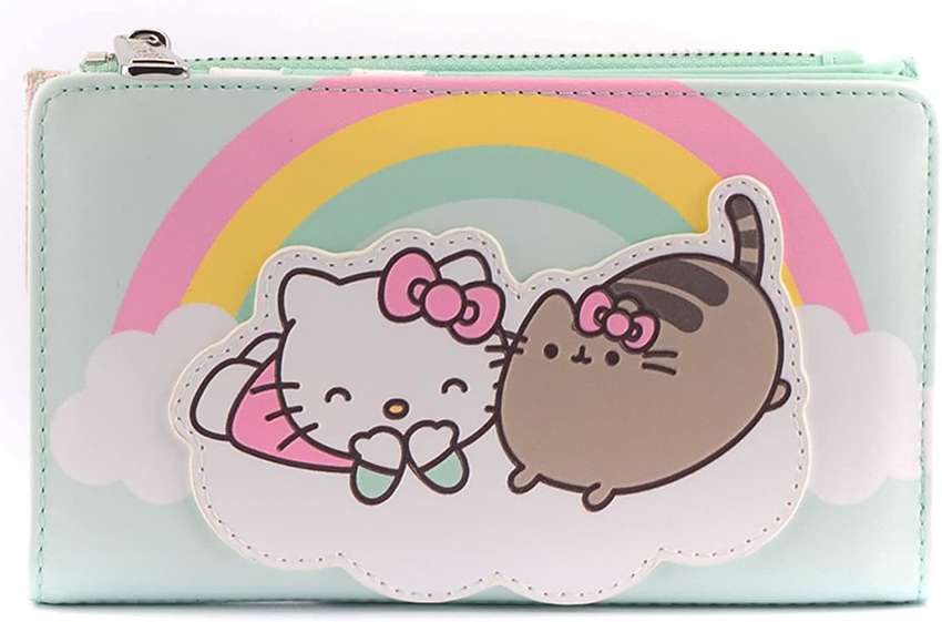 Loungefly Hello Kitty X Pusheen (Cloud Lounging Flap) Zip Around Wallet