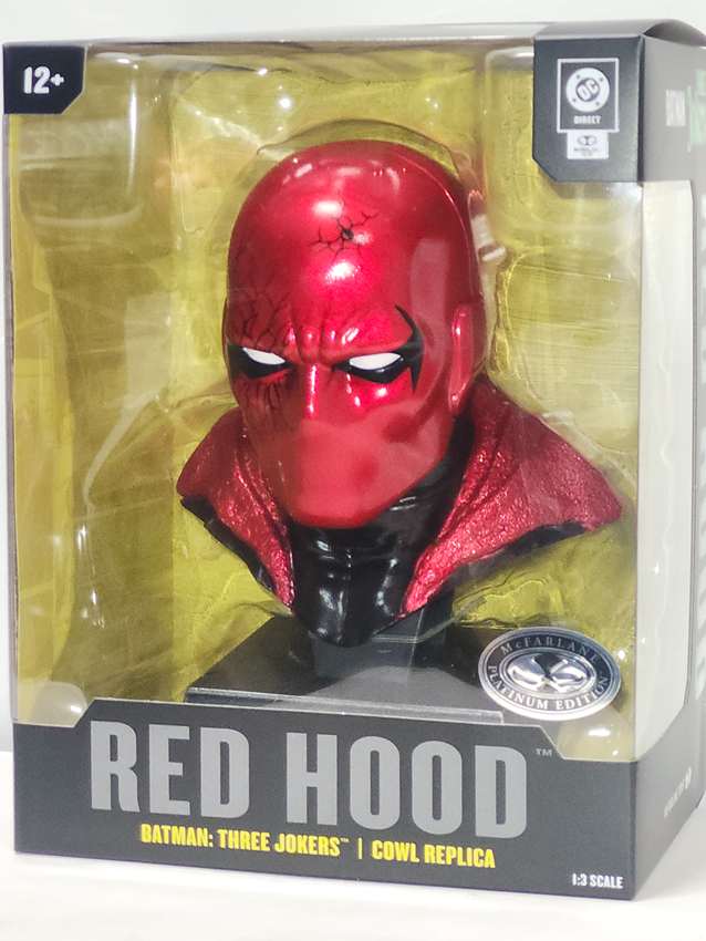 DC Direct Red Hood Batman: Three Jokers Cowl 1/3 Scale 6.75 Inch Platinum Collector Prop Replica