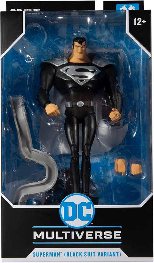 DC Multiverse Superman Black Suit Variant (Superman: The Animated Series) 7 Inch Action Figure