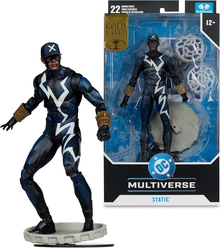DC Multiverse Static Shock (Trial By Fire) (Gold Label) 7 Inch Action Figure