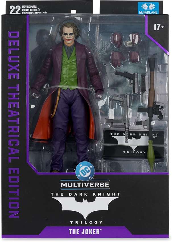 DC Multiverse Theatrical Deluxe The Joker (Batman: The Dark Knight) 7 Inch Action Figure