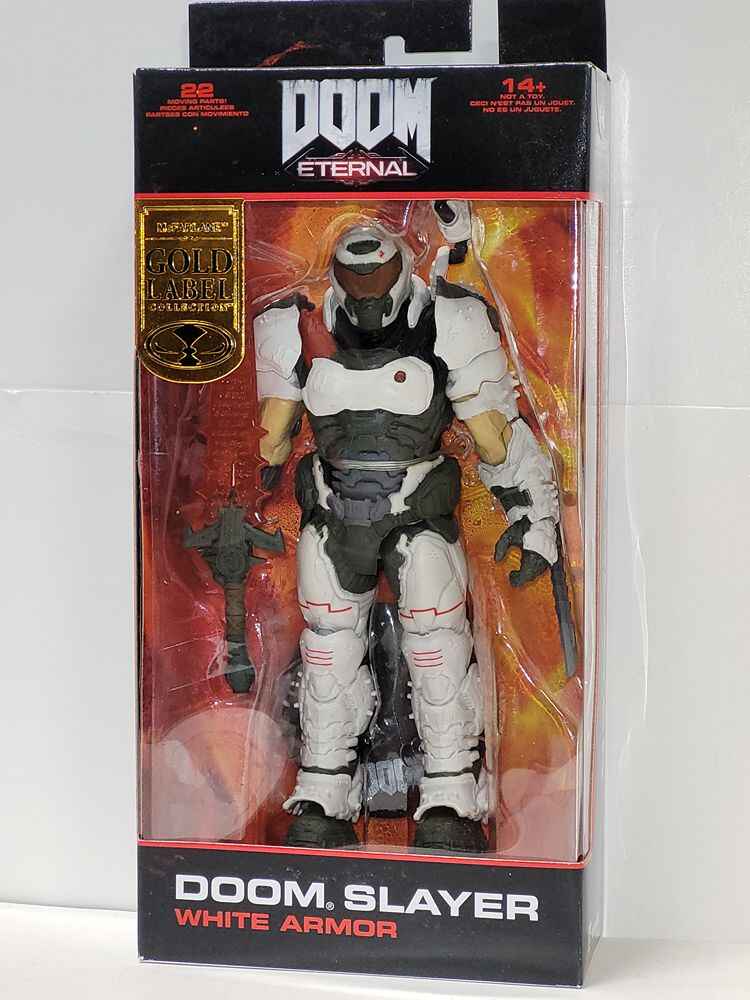 Doom Eternal Doom Slayer White Armor (Gold Label) 7 Inch Action Figure