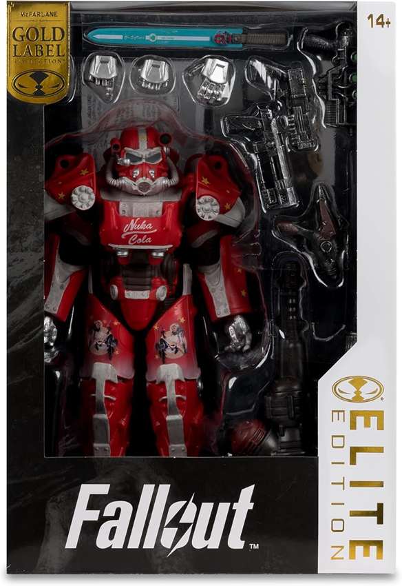 Fallout 76 Elite Edition Nuka Cola T-60 (Gold Label) 7 Inch Action Figure