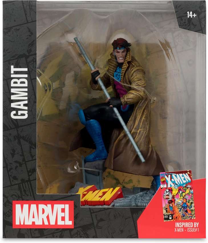 Marvel Collectibles 1/10th Scale Posed Figure - Gambit 6 Inch (X-Men #1)
