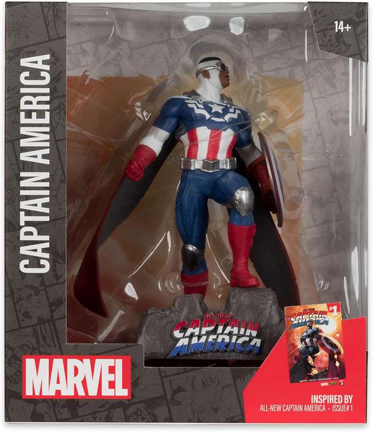 Marvel Collectibles 1/10th Scale Posed Figure - Captain America 6 Inch (All-New Captain America #1)