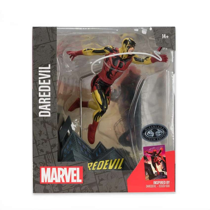 Marvel Collectibles 1/10th Scale Posed Figure - Daredevil Yellow Platinum 6 Inch (Daredevil #600)