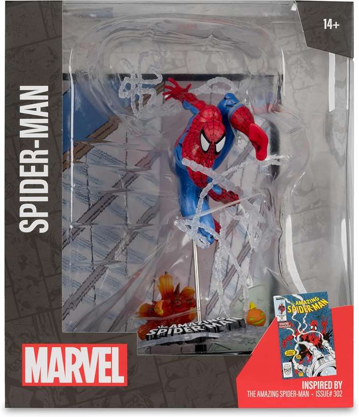 Marvel Collectibles 1/10th Scale Posed Figure - Spider-Man 6 Inch (The Amazing Spider-Man #302)