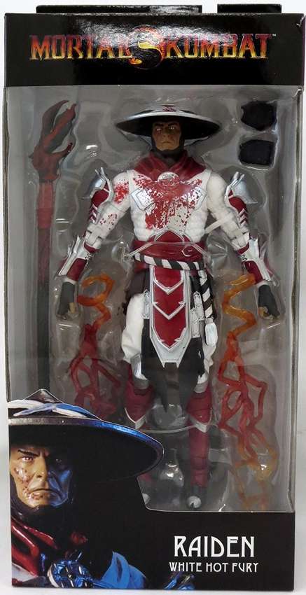 Mortal Kombat 11 Raiden Bloody White Hot Fury Skin 7 Inch Action Figure