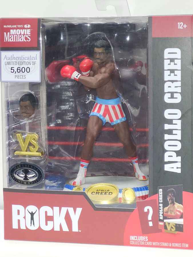 Movie Maniacs Rocky Wave 1 - Apollo Creed (1976) Platinum 6 Inch Posed Figure