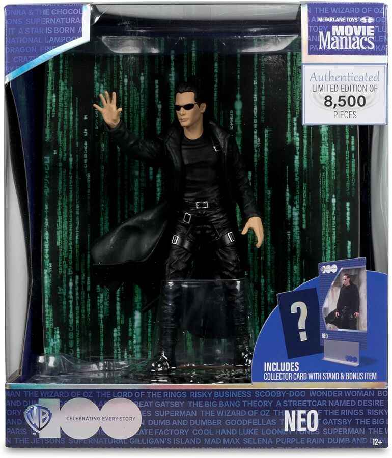 Movie Maniacs WB:100 Wave 2 - NEO (The Matrix) 6 Inch Posed Figure