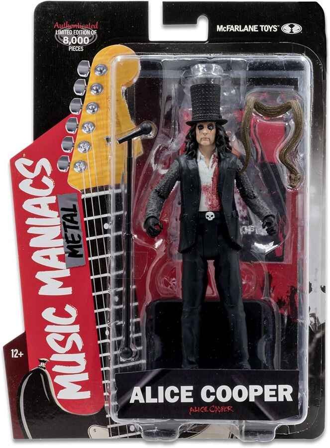 Music Maniacs Rock Wave 1 - Alice Cooper 6 Inch Action Figure