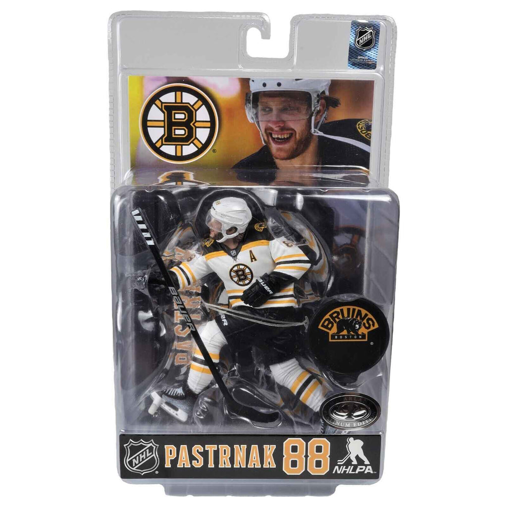 Sportpicks NHL Hockey 7 Inch Posed Figure - David Pastrnak (Boston Bruins) Platinum