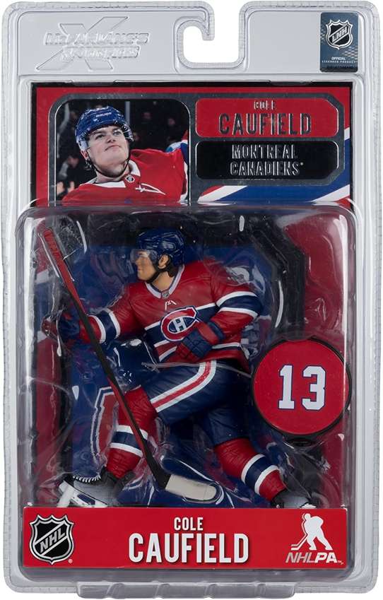 Sportpicks NHL Hockey 7 Inch Posed Figure - Cole Caufield #13 (Alt Jersey) (Montreal Canadiens)