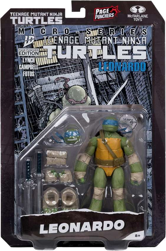Teenage Mutant Ninja Turtles Page Punchers Wave 1 Leonardo 5 Inch Action Figure