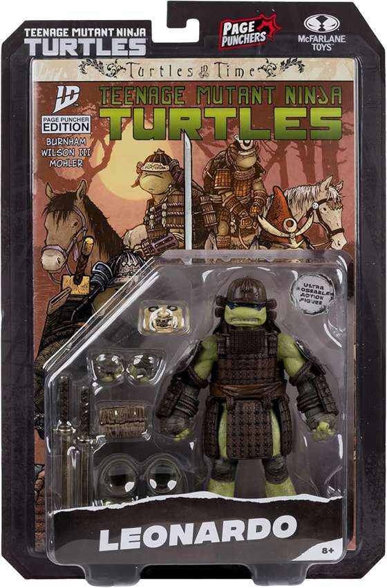 Teenage Mutant Ninja Turtles Page Punchers Turtles in Time Leonardo 5 Inch Action Figure