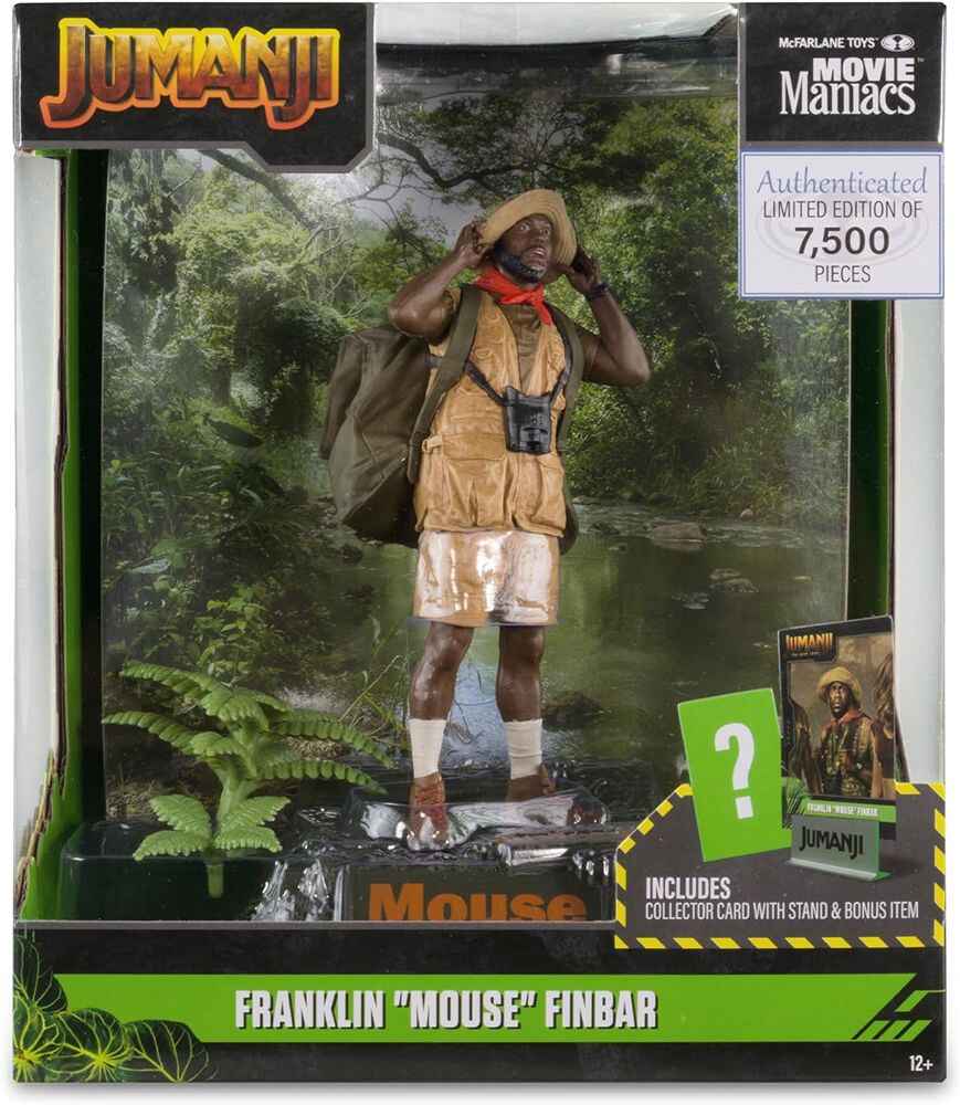 Movie Maniacs WB:100 Wave 4 - Jumanji Franklin Mouse Finbar 6 Inch Posed Figure