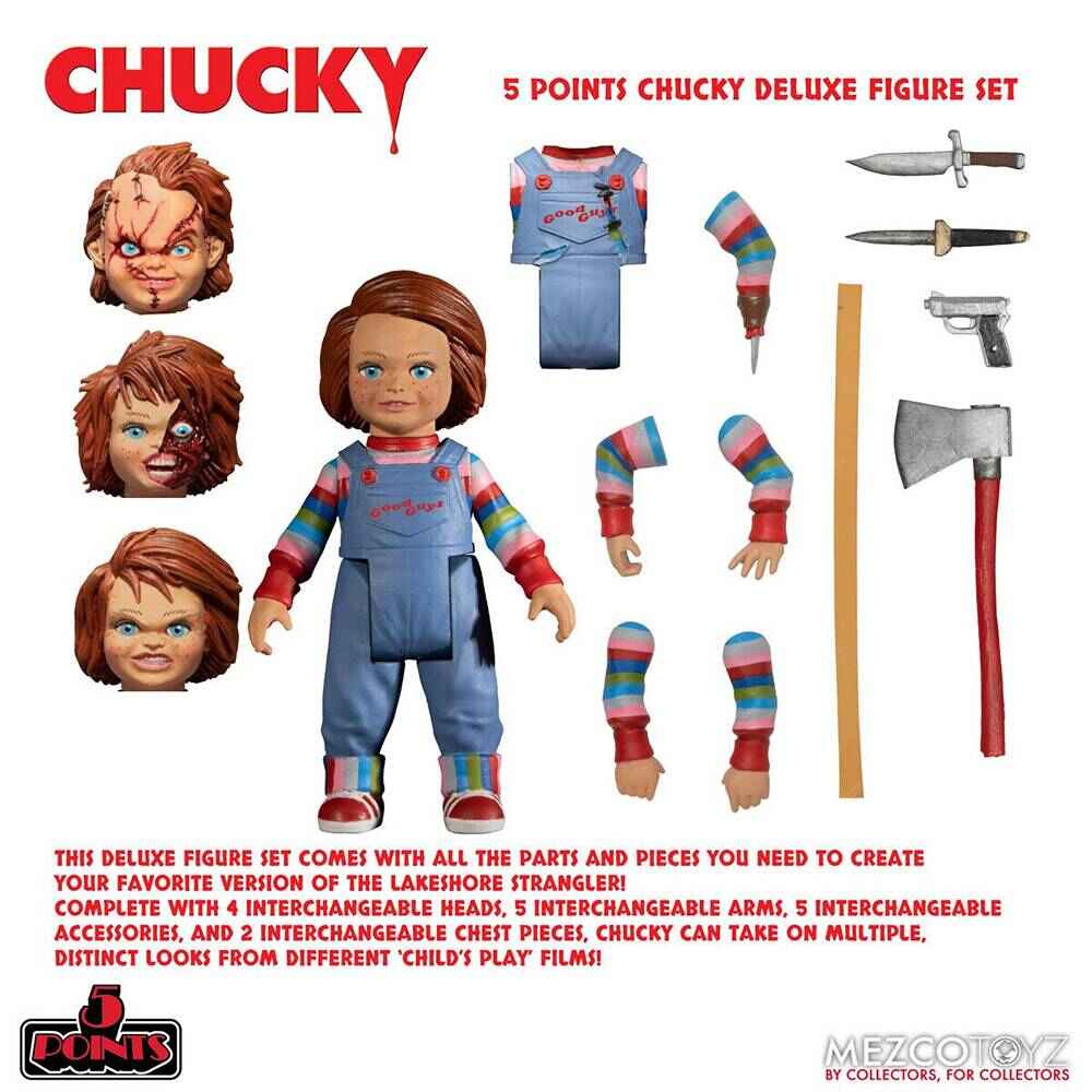 Chucky 5 Points 3.75 Inch Static Deluxe Figure Set