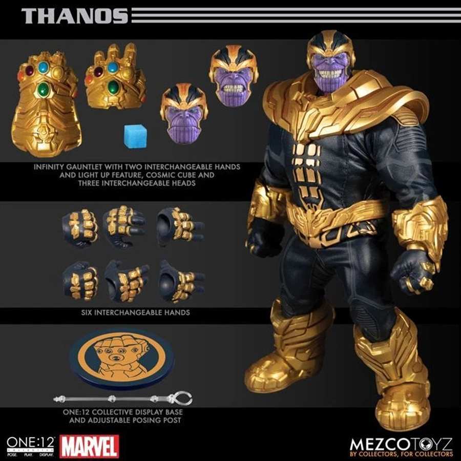 Marvel Comics One-12 Collective Thanos 8.5 Inch 1/12 Action Figure