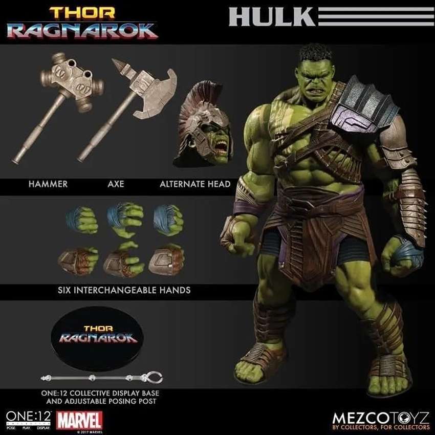 Marvel Comics Thor Ragnarok One-12 Collective Hulk Gladiator 1/12 Scale Action Figure