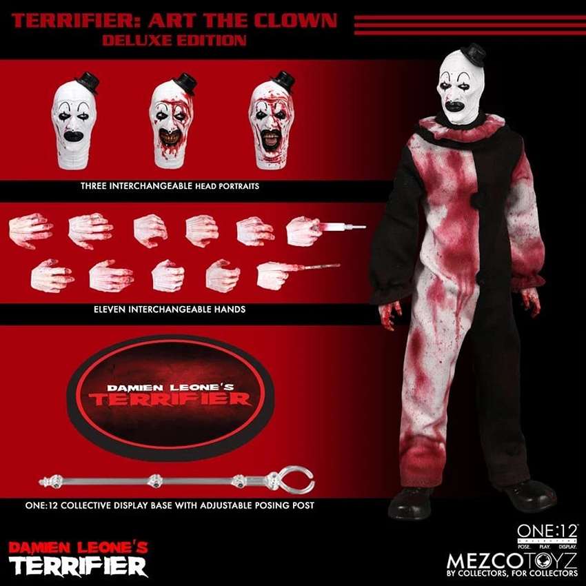 Terrifier One-12 Collective Art The Clown Deluxe Edition 6 Inch 1/12 Action Figure