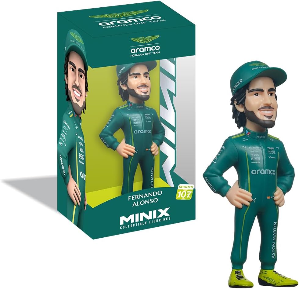 Minix Sports Formula 1 Fernando Alonso 4.75 Inch Collectible Vinyl Figure #107