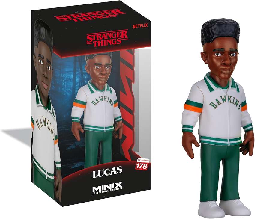 Minix TV Series Stranger Things Lucas 4.75 Inch Collectible Vinyl Figure #178