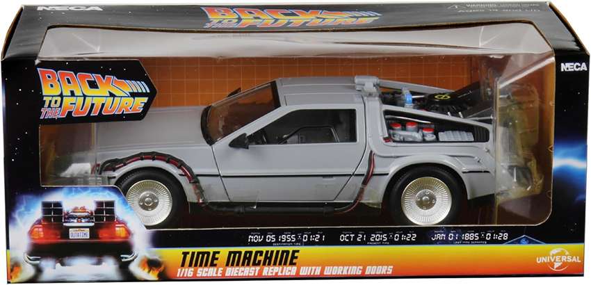 Back to The Future Delorean 6 Inch 1/16 Scale Diecast Vehicle