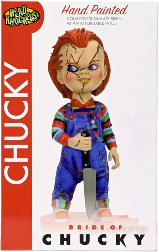 Bride of Chucky Chucky Head Knockers 7 Inch Hand Painted Headknockers