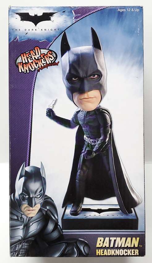 DC Multiverse Head Knockers Batman The Dark Knight with Batarang 8 Inch Hand Painted Headknockers