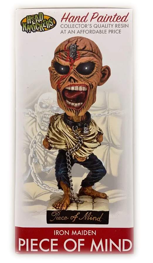 Iron Maiden Head Knockers Piece of Mind Eddie 8 Inch Headknockers