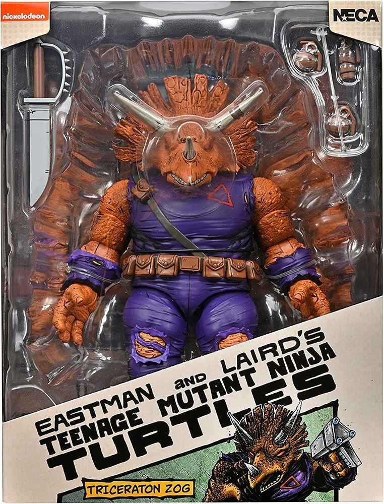 Teenage Mutant Ninja Turtles Mirage Comics Triceraton Zog 8 Inch Action Figure