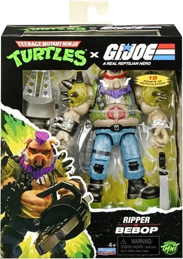 Teenage Mutant Ninja Turtles X G.I. Joe - Ripper X Bebop 5 Inch Action Figure