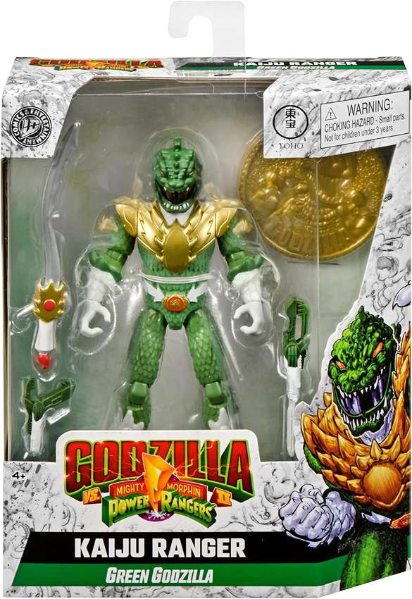 Mighty Morphin Power Rangers vs Godzilla - Green Godzilla 5.5 Inch Action Figure