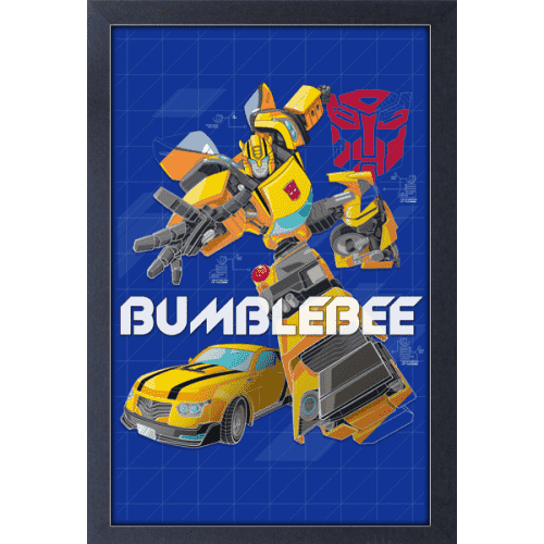 Wall Art Transformers Bumblebee 12" x 18" Framed Poster Print