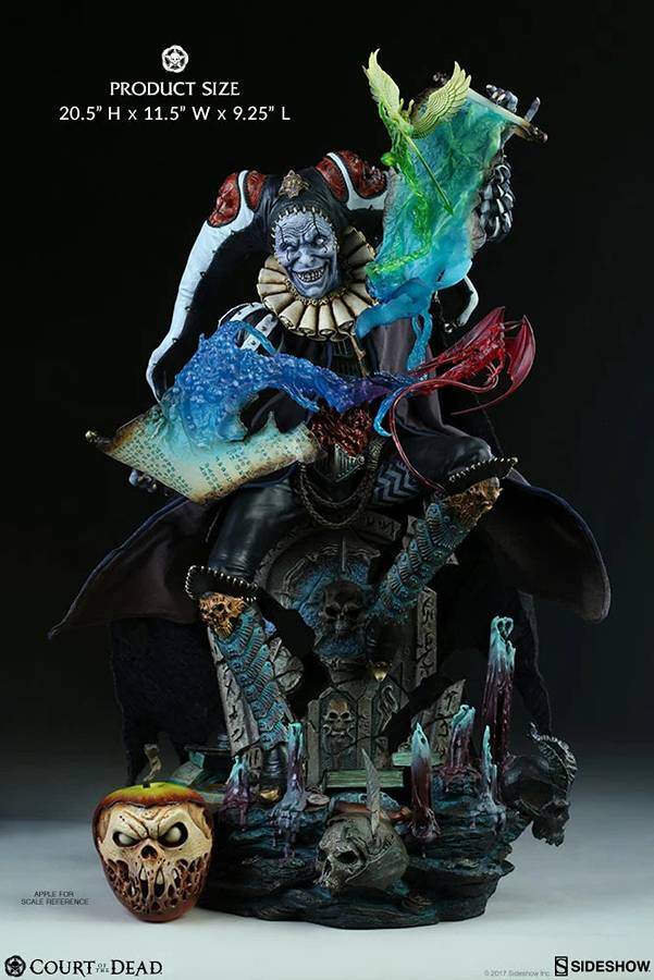 Court of the Dead Malavestros Deaths Chronicler Fool 21 Inch Premium Format Resin Statue 300413