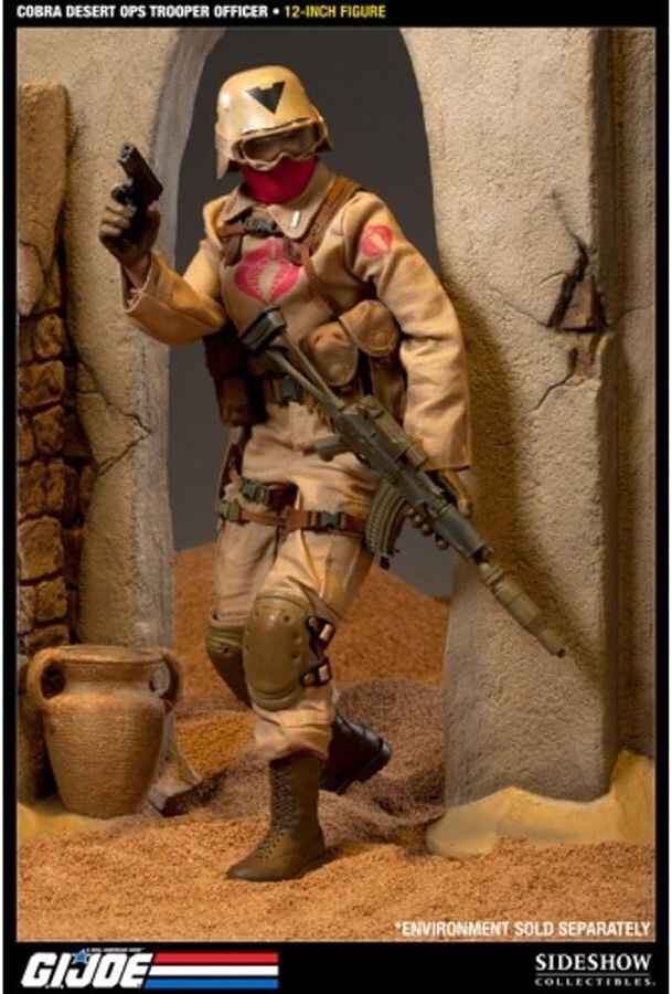 G.I. Joe Cobra Desert OPS Trooper Officer 12 Inch 1/6 Scale Figure #100079
