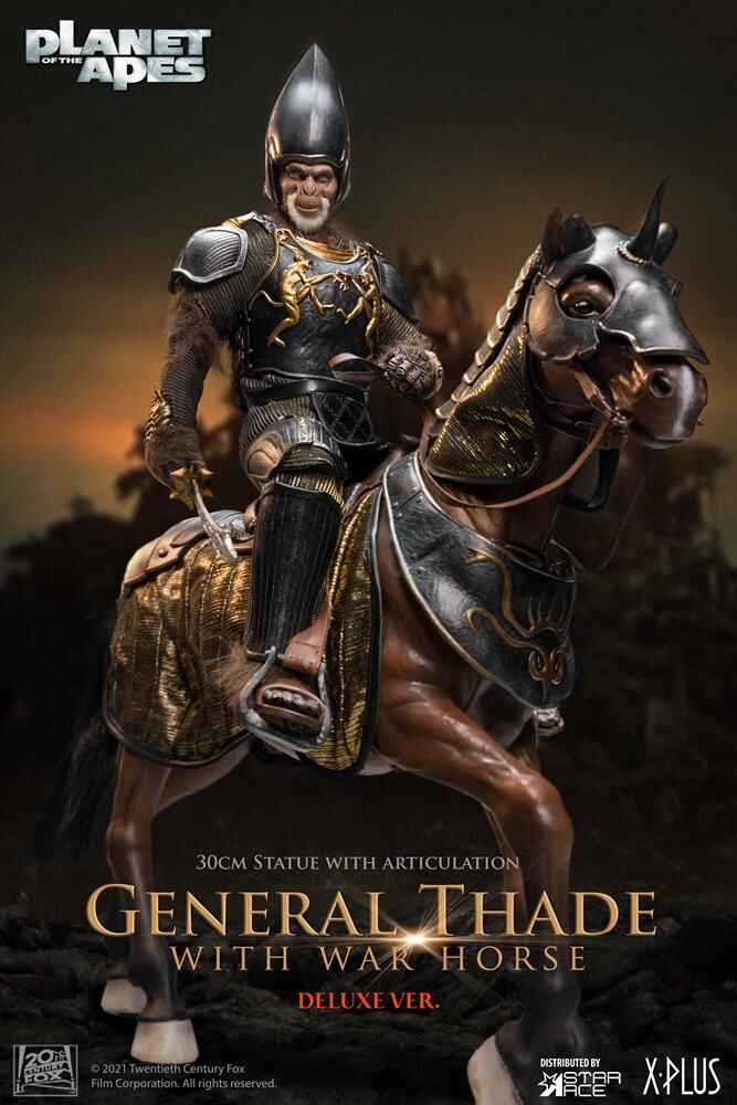 Planet of the Apes 2001 General Thade Mixed Media 1/6 Scale 12 Inch Deluxe Version Statue