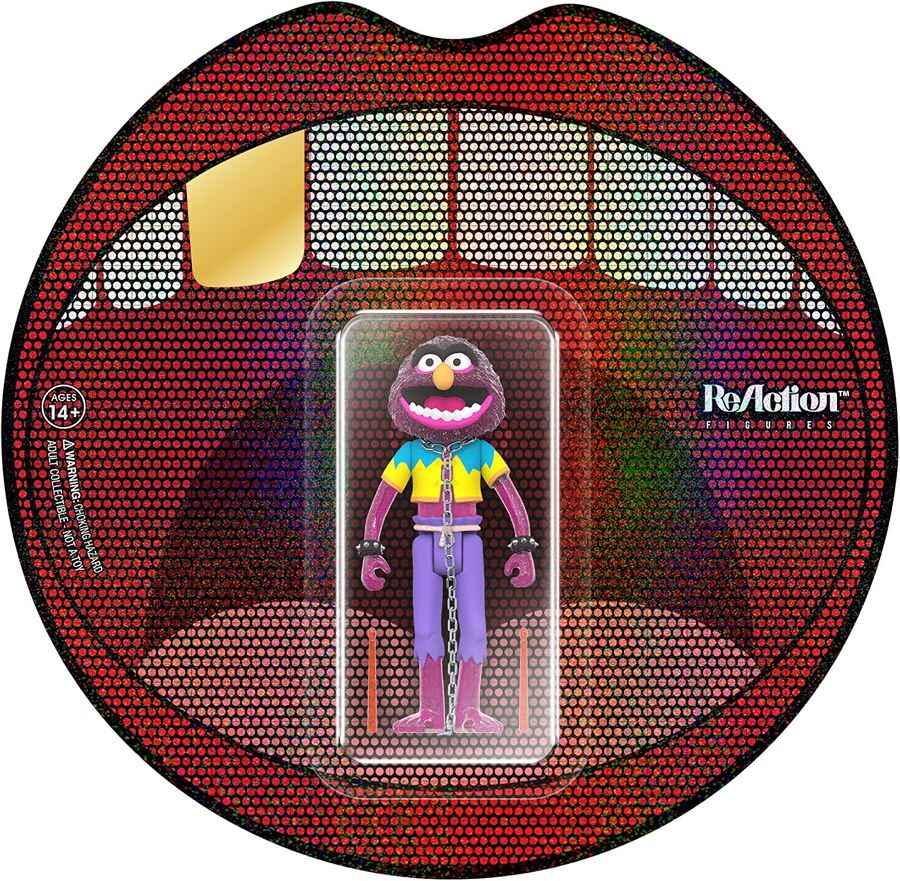 The Muppets Reaction Electric Mayhem Band Animal (Glitter) 3.75 Inch Action Figure