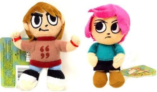 Scott Pilgrim 4 Plush Clip On Assorted Boy & Girl Set Of 2 by Scott Pilgrim - fimurineforall.com