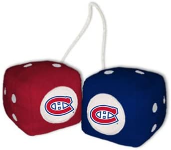 NHL Fuzzy Dice, 3" - fimurineforall.com