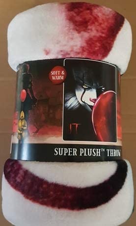 Northwest Horror 45 x 60 Stephen King IT Pennywise Blanket Throw - fimurineforall.com