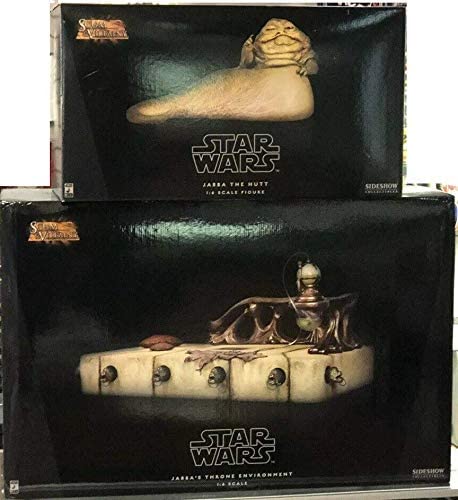 Sideshow Collectibles Star Wars: Jabba The Hutt 12-Inch Figure with Jabba's Throne Environment - fimurineforall.com