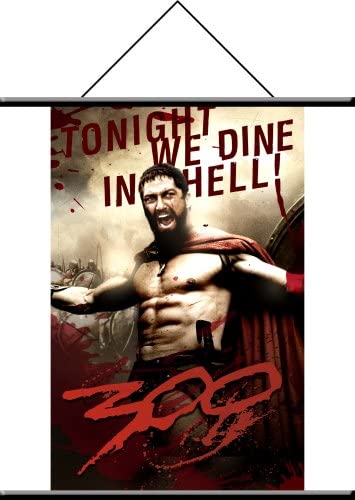 NECA 300 Movie King Leonidas Wall Scroll - fimurineforall.com