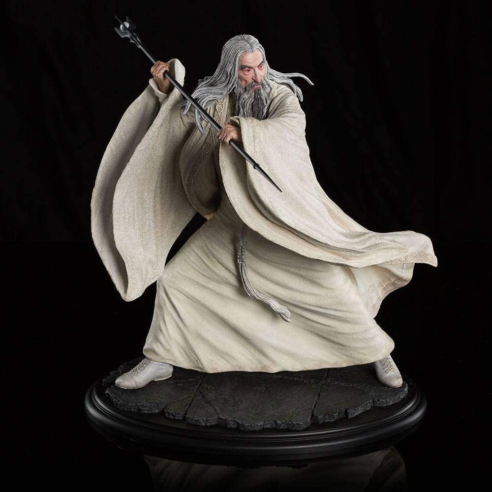 Weta Workshop Hobbit Statue Saruman The White at Dol Guldur 1 6 Scale - fimurineforall.com