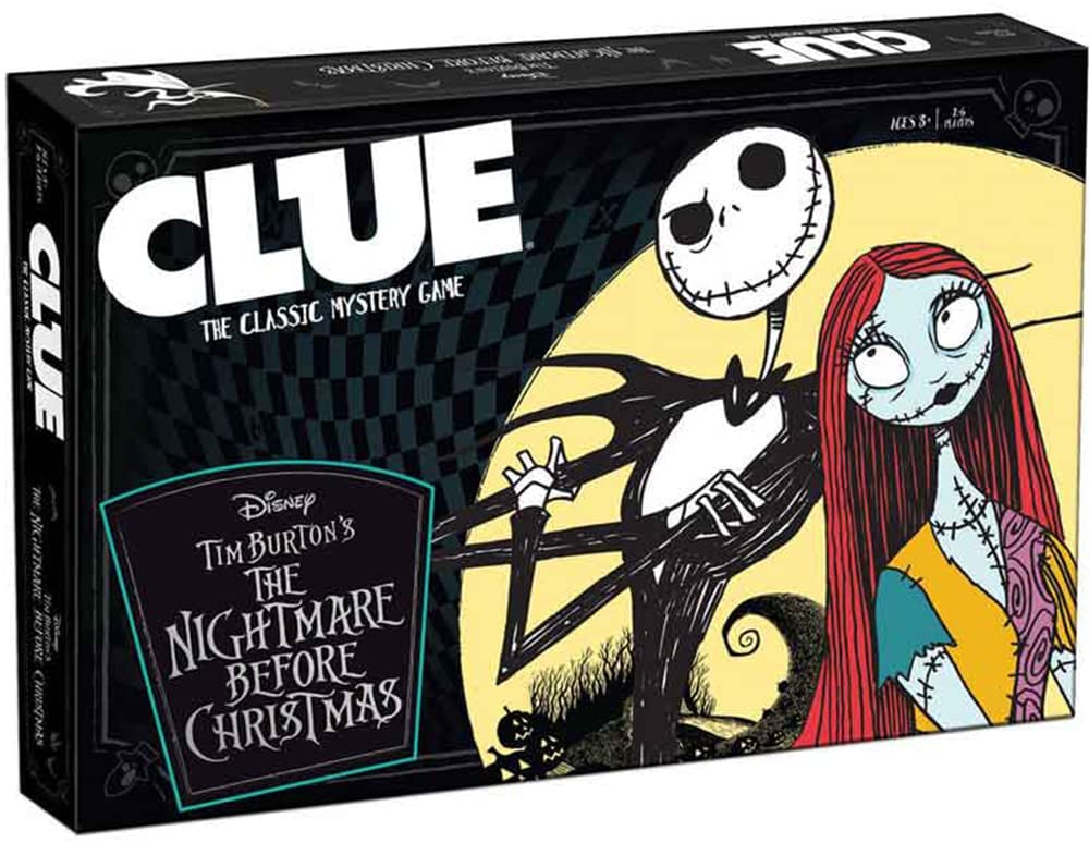 Clue Disney The Nightmare Before Christmas Tim Burton’s Mystery Edition Board Game - fimurineforall.com