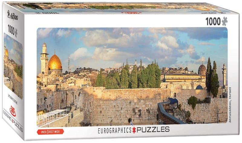 Puzzle 1000 Piece Panoramic - Jerusalem Panoramic Jigsaw Puzzle - fimurineforall.com