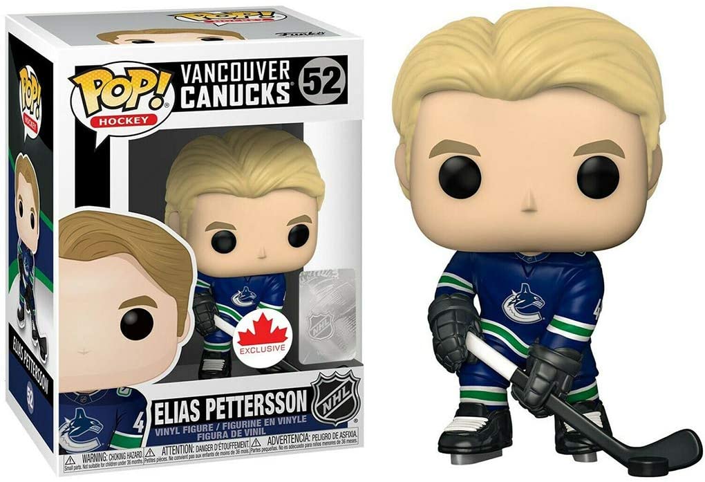 Pop Sports NHL Hockey 3.75 Inch Action Figure Vancouver Canucks Exclusive - Elias Pettersson #52 - fimurineforall.com