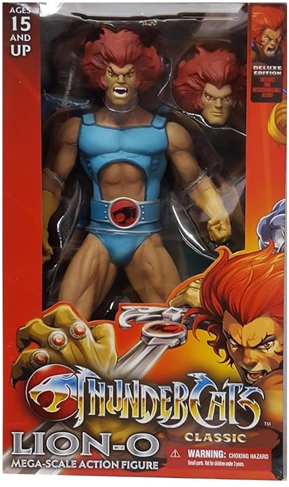 Mezco Toyz Thundercats Lion-O 14 Inch Mega Scale Deluxe (2 heads) Action Figure - fimurineforall.com