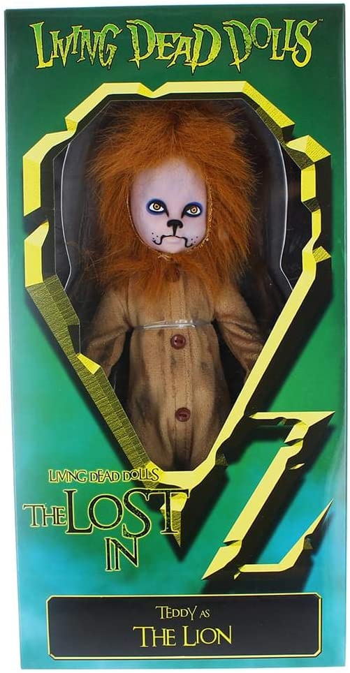 Living Dead Dolls Presents Lost in Oz - Teddy as The Lion 10 Inch Doll - fimurineforall.com
